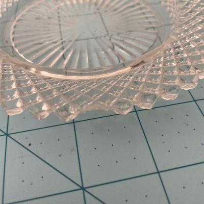 5 diamond cut saucers