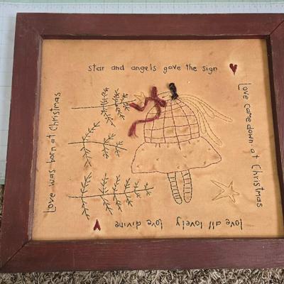Christmas embroidery art