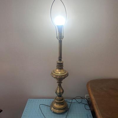 Large brass lamp