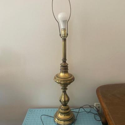 Large brass lamp
