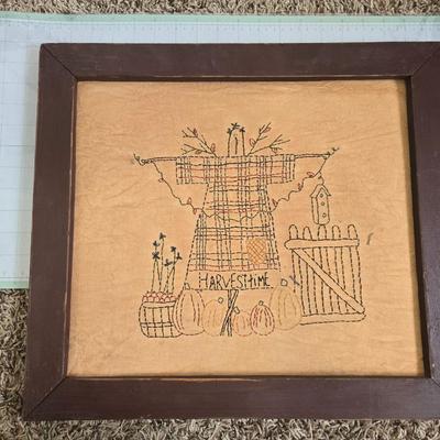 Fall embroidery art