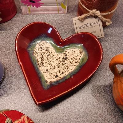 CANDLES, TABLE RUNNER, NAPKIN RINGS, CLAY PIECES AND MORE
