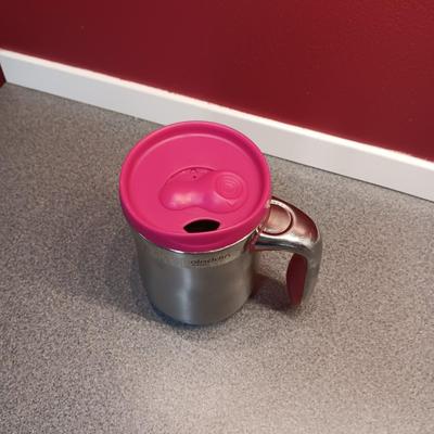 ENAMEL TEA KETTLE, STARBUCKS MUGS AND COFFEE PRESS