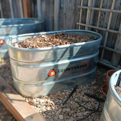COUNTYLINE GALVANIZED TROUGH FOR ABOVE GROUND GARDEN (Read Description