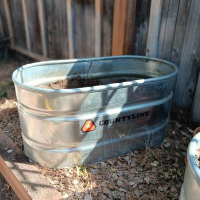 COUNTYLINE GALVANIZED TROUGH FOR ABOVE GROUND GARDEN (Read Description)