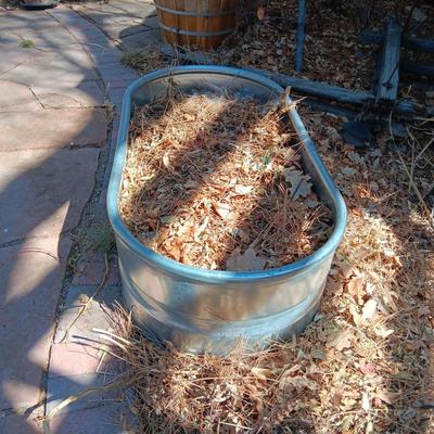 GALVANIZED TROUGH FOR ABOVE GROUND GARDEN (Read Description)
