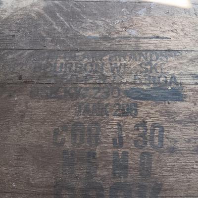 WHISKEY BARREL IN GOOD SHAPE
