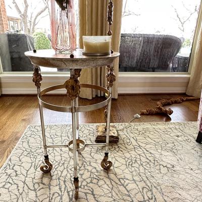 Furniture - Lucas + McKearn Armory - Tall Accent Table & Fragment Floor Lamp - Retail $1600