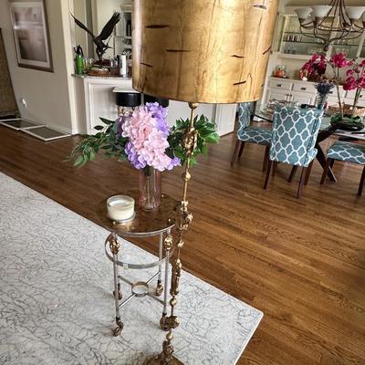 Furniture - Lucas + McKearn Armory - Tall Accent Table & Fragment Floor Lamp - Retail $1600