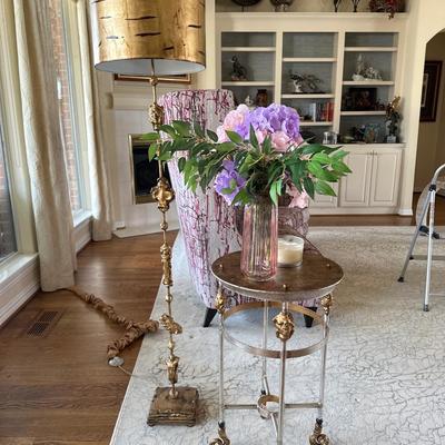 Furniture - Lucas + McKearn Armory - Tall Accent Table & Fragment Floor Lamp - Retail $1600
