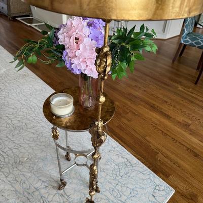 Furniture - Lucas + McKearn Armory - Tall Accent Table & Fragment Floor Lamp - Retail $1600
