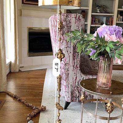 Furniture - Lucas + McKearn Armory - Tall Accent Table & Fragment Floor Lamp - Retail $1600