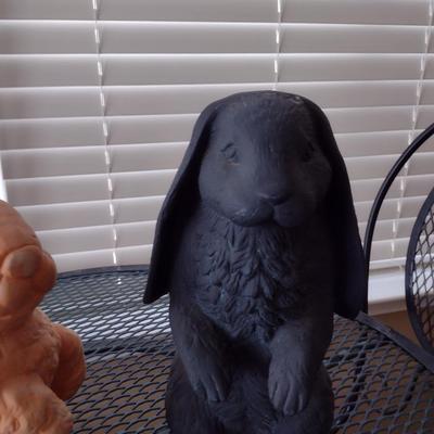 Collection of Rabbit Design Decor- Assorted Resin, Terra Cotta, and Ceramic