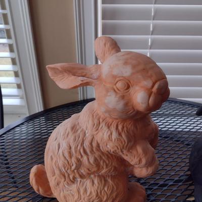 Collection of Rabbit Design Decor- Assorted Resin, Terra Cotta, and Ceramic