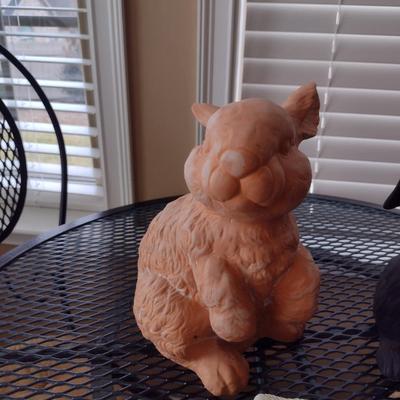 Collection of Rabbit Design Decor- Assorted Resin, Terra Cotta, and Ceramic