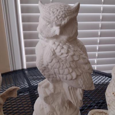 Collection of Owl Design Decor- Assorted Resin and Ceramic