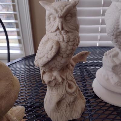 Collection of Owl Design Decor- Assorted Resin and Ceramic