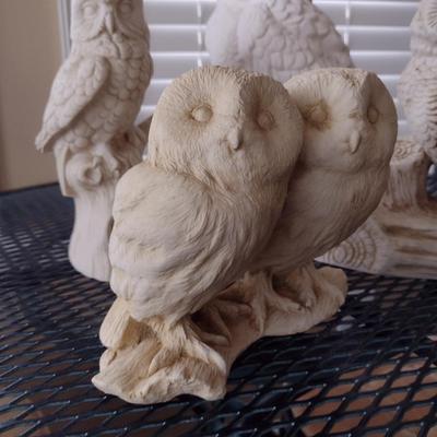 Collection of Owl Design Decor- Assorted Resin and Ceramic