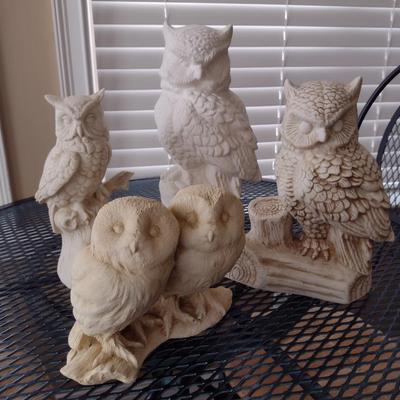 Collection of Owl Design Decor- Assorted Resin and Ceramic
