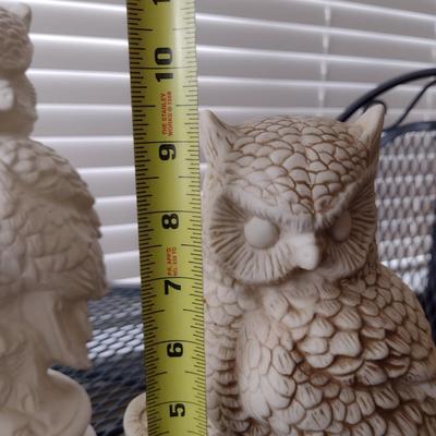 Collection of Owl Design Decor- Assorted Resin and Ceramic