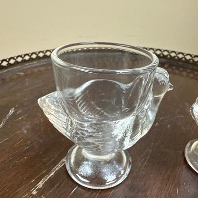 Pair of chicken egg cups