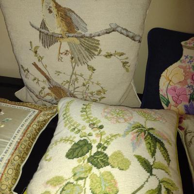 Collection of Needlepoint Pillows
