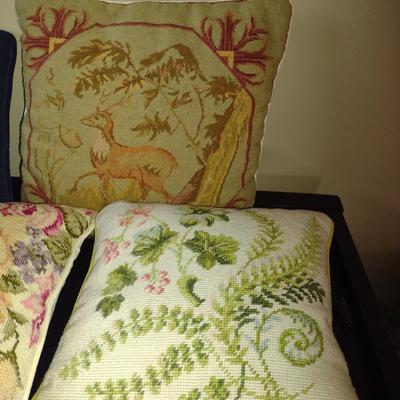 Collection of Needlepoint Pillows