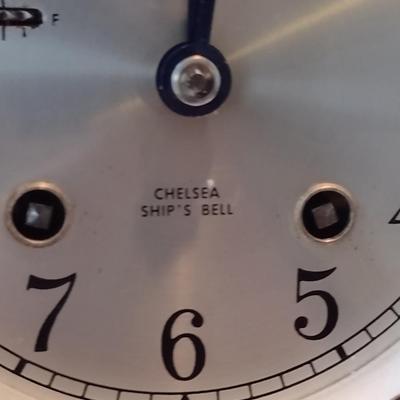 Chelsea Ship's Bell Clock with Wooden Cradle
