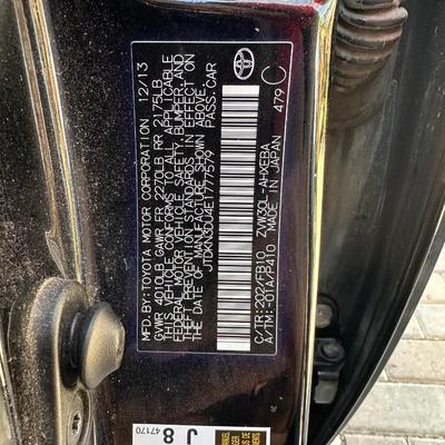 2014 TOYOTA PRIUS HYBRID 4 DOOR HATCHBACK 4-CYL, AUTOMATIC