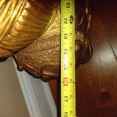 Gilded Elephant Design Flower Holder- Approx 16 1/2" Tall