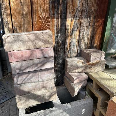 VARIOUS SIZES AND SHAPES OF CINDER BLOCKS