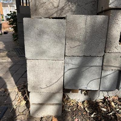 VARIOUS SIZES AND SHAPES OF CINDER BLOCKS