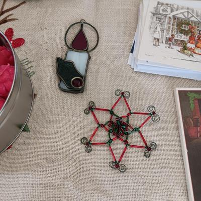 CHRISTMAS DECORATIONS AND GREETING CARDS