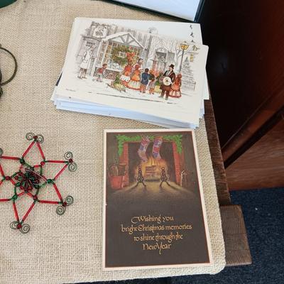 CHRISTMAS DECORATIONS AND GREETING CARDS