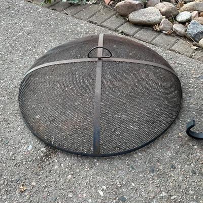 FIRE PIT AND GALVANIZED CONTAINER