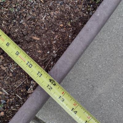 Set of Three Balcony/Deck Rail Flower Planters- Approx 23 3/4" x 12 1/2"