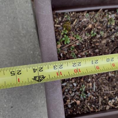 Set of Three Balcony/Deck Rail Flower Planters- Approx 23 3/4" x 12 1/2"