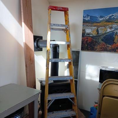 7 FOOT FIBERGLASS LADDER