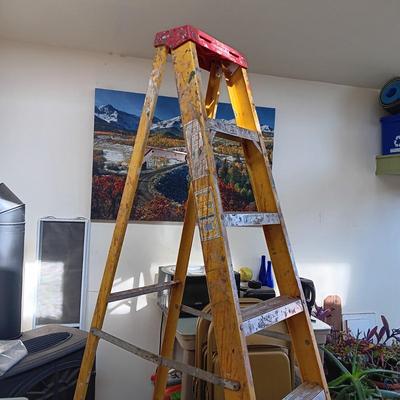 7 FOOT FIBERGLASS LADDER