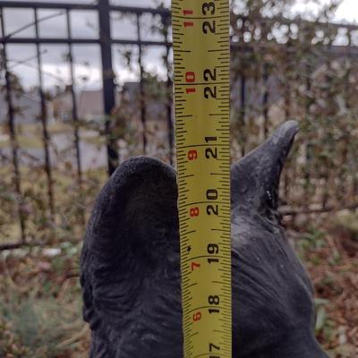 Ceramic/Plaster Mold Fox with Kit Lawn Art- Approx 21" Tall