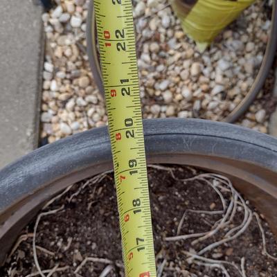 Large Composite Planter Pot- Approx 20" in Diameter, 16 1/2" Tall