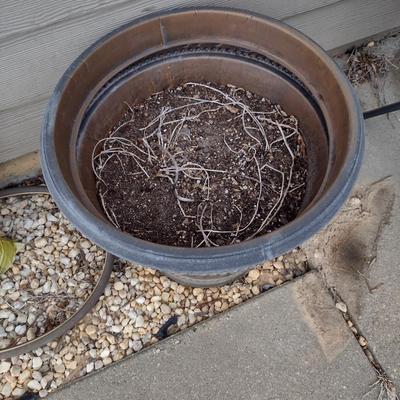 Large Composite Planter Pot- Approx 20" in Diameter, 16 1/2" Tall