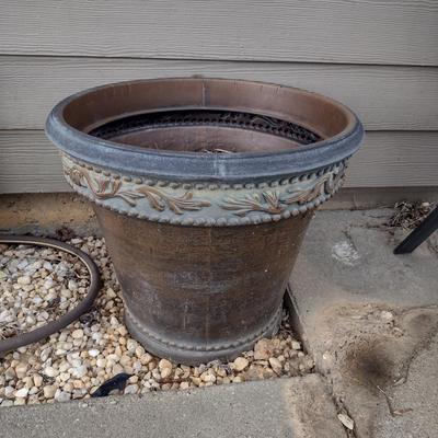Large Composite Planter Pot- Approx 20" in Diameter, 16 1/2" Tall