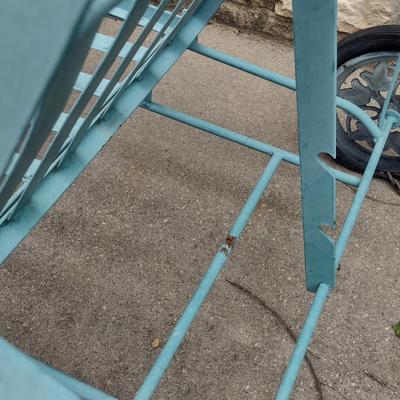 Vintage Metal Patio Furniture- Chair, Lounger, and Side Table