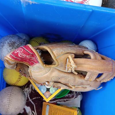 ALUMINUM LOUISVILLE SLUGGER BAT, BASKETBALLS AND MORE