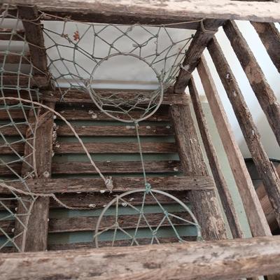 VINTAGE SHRIMP OR CRAB WOODEN POT/CAGE