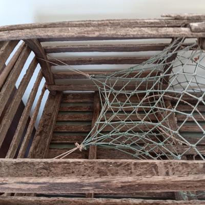 VINTAGE SHRIMP OR CRAB WOODEN POT/CAGE