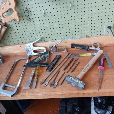 VARIETY OF HAND TOOLS AND BITS