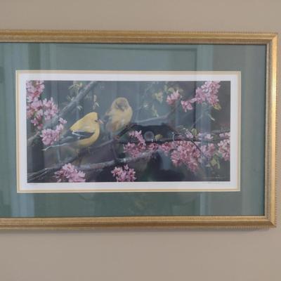 'Gleam of Gold' by Carl Brenders Signed and Numbered Print- Framed Under Glass- Approx 23 3/4" x 15 3/4"