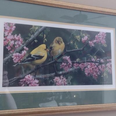 'Gleam of Gold' by Carl Brenders Signed and Numbered Print- Framed Under Glass- Approx 23 3/4" x 15 3/4"